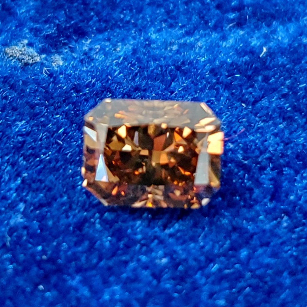 Fancy Brown Color Radiant Cut Natural Diamond